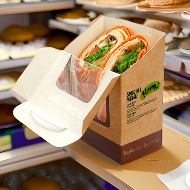 Tortilla Packaging Box With Window