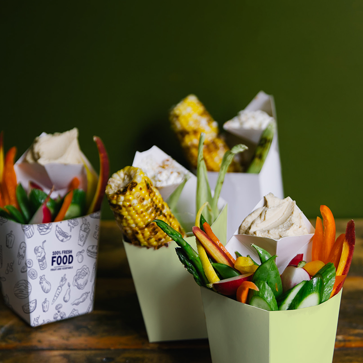  Disposable Kraft Paper Folders 