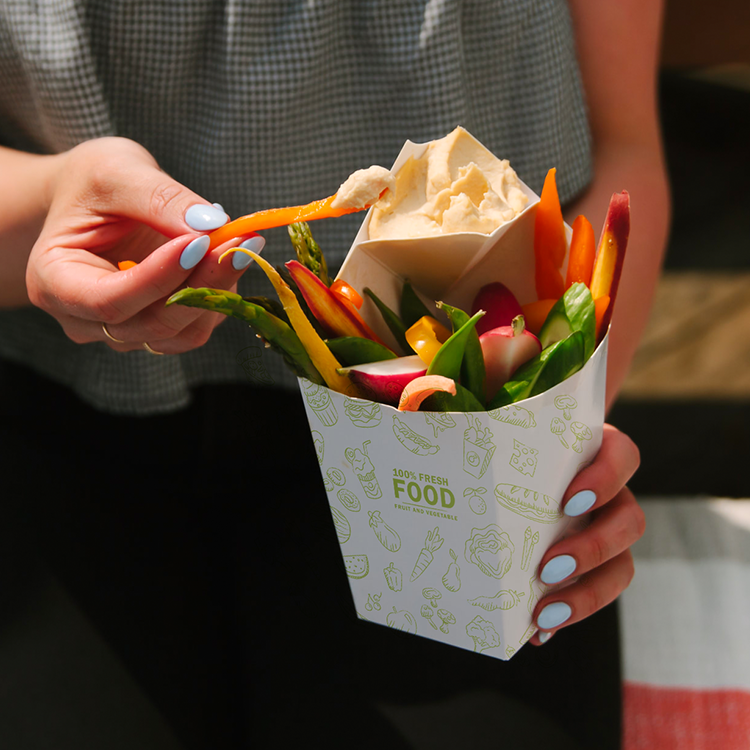  Disposable Kraft Paper Folders 